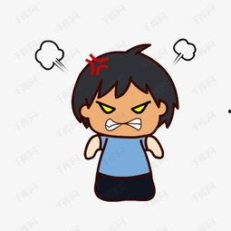 生气的漫画,情绪的视觉爆发